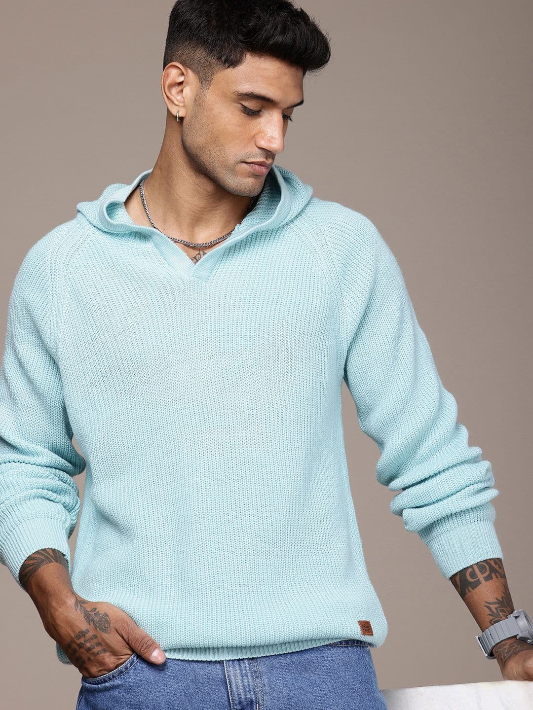 The Roadster Life Co. Cable Knit Hooded Pullover Sweater - view 1