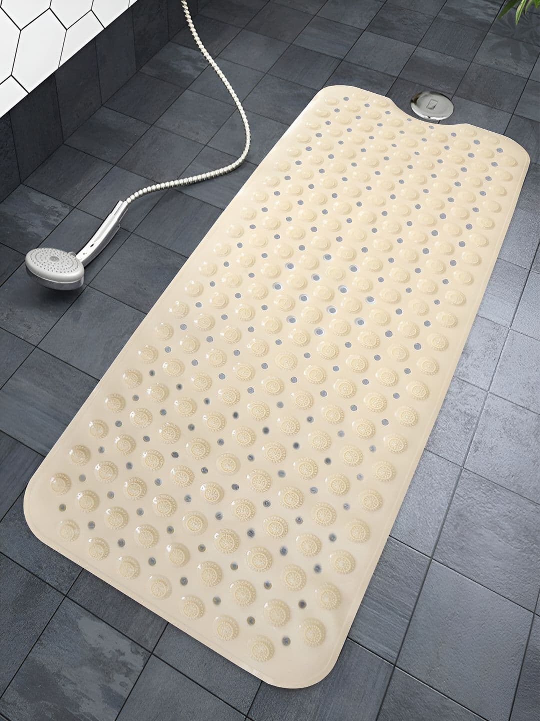 HOKIPO Beige 3000 GSM Anti-Slip Bath Rugs - view 1