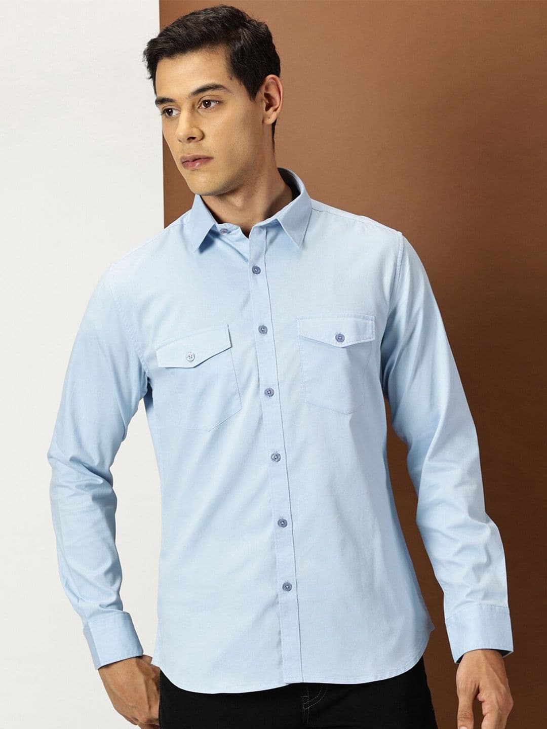 INVICTUS Original Slim Fit Spread Collar Shirt - view 1