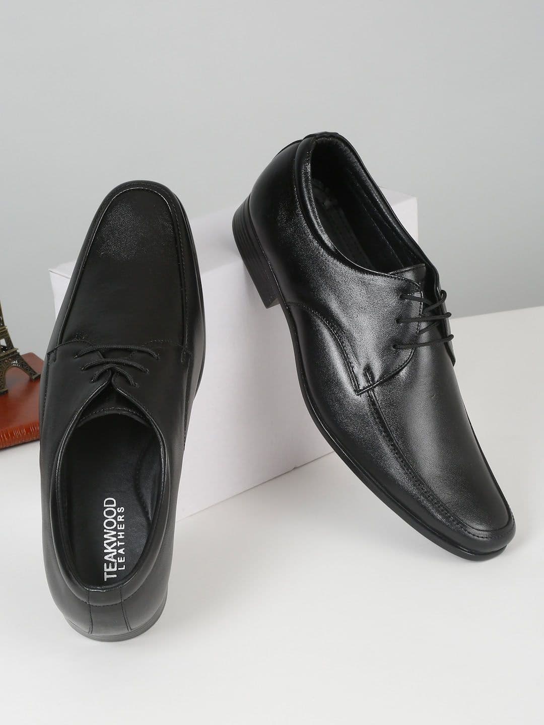 Teakwood Leathers Men Textured Formal Derbys - view 1