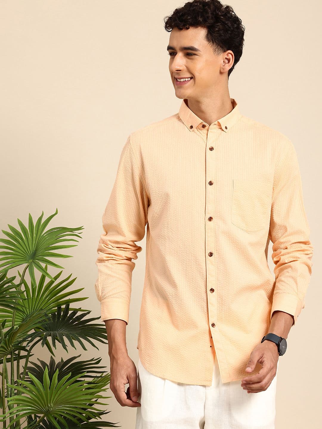Mast & Harbour Men Cotton Casual Shirt - view 1