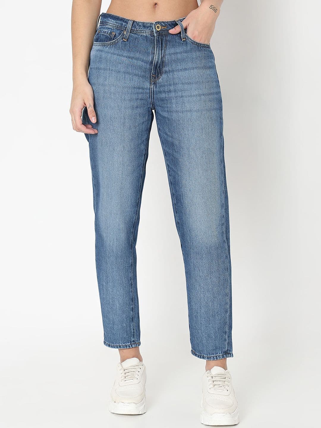 SPYKAR Women Loose Light Fade Clean Look Mom Fit Jeans - view 1