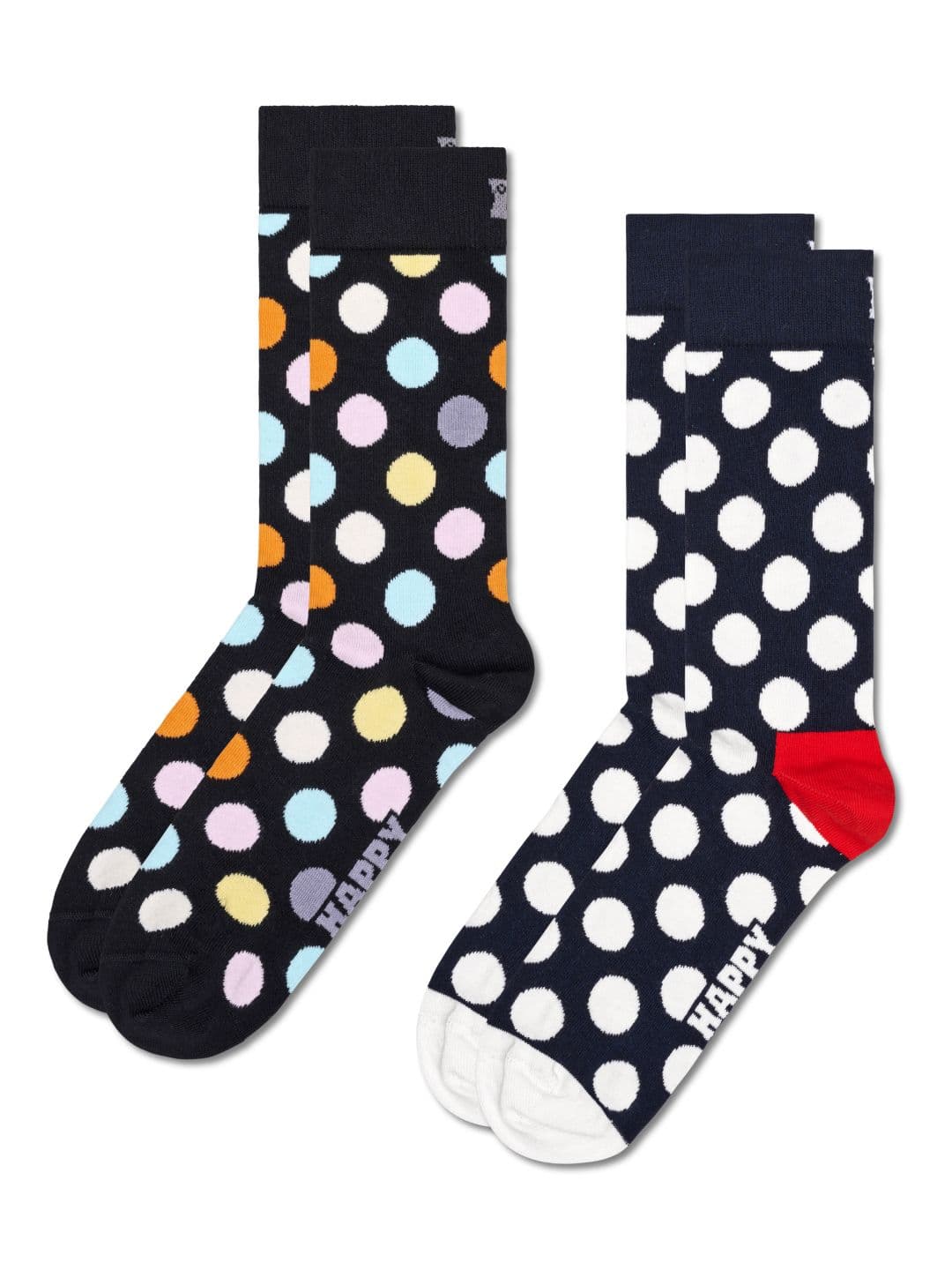 Happy Socks Pack Of 2 Patterned Cotton Calf-Length Socks - view 1