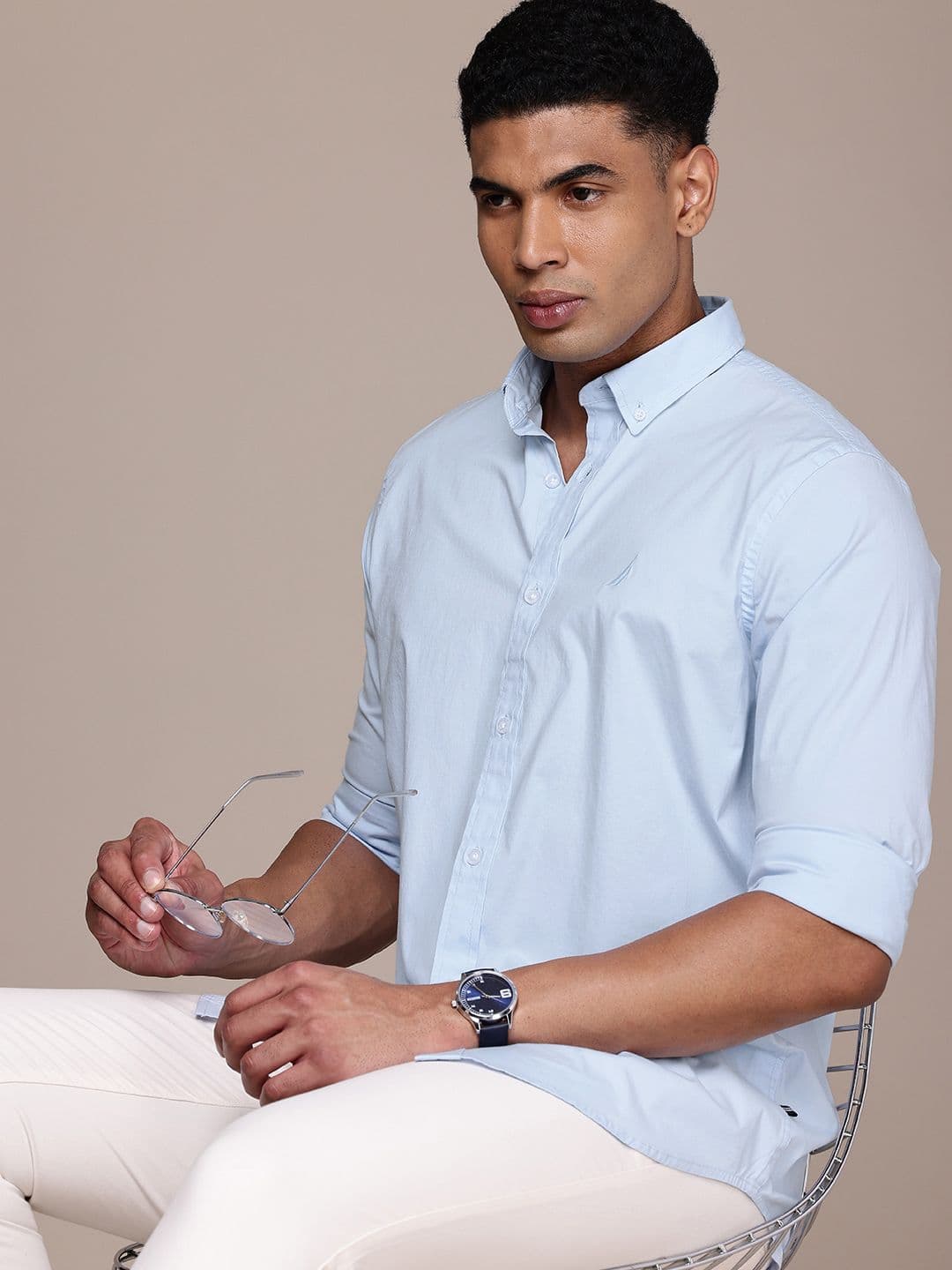 Nautica Classic Fit Button-Down Collar Casual Shirt - view 1