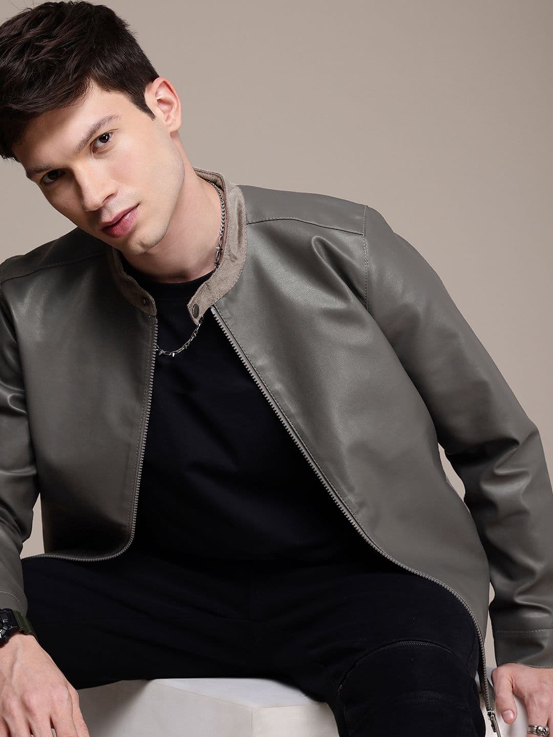 WROGN Band Collar Tailored Jacket - view 1