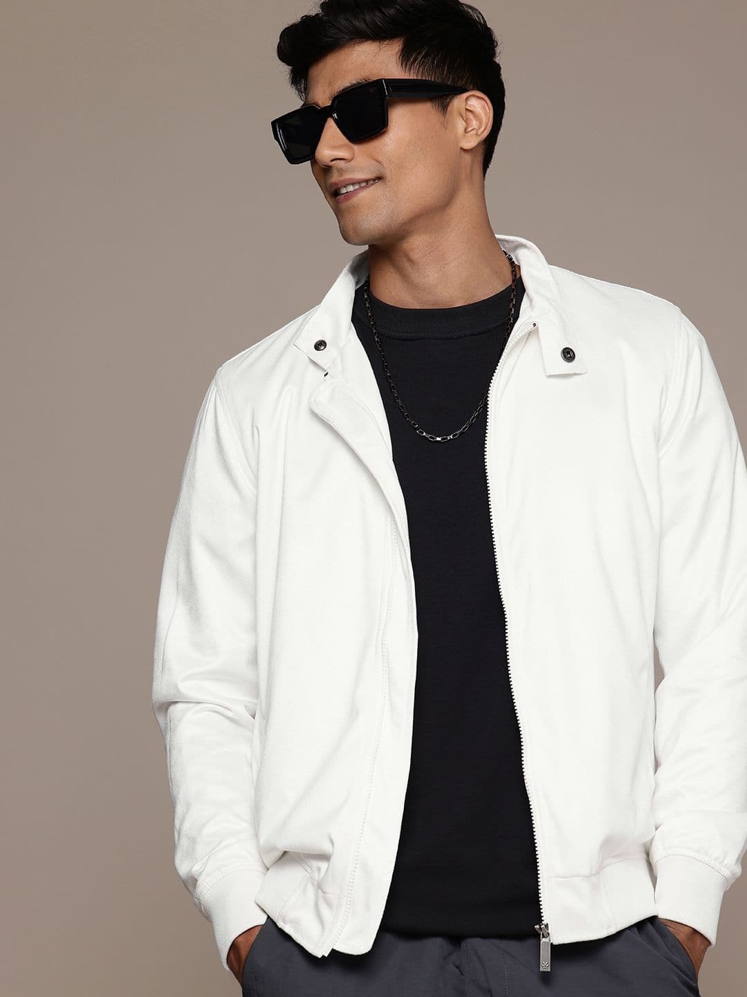 WROGN Band Collar Bomber Jacket - view 1
