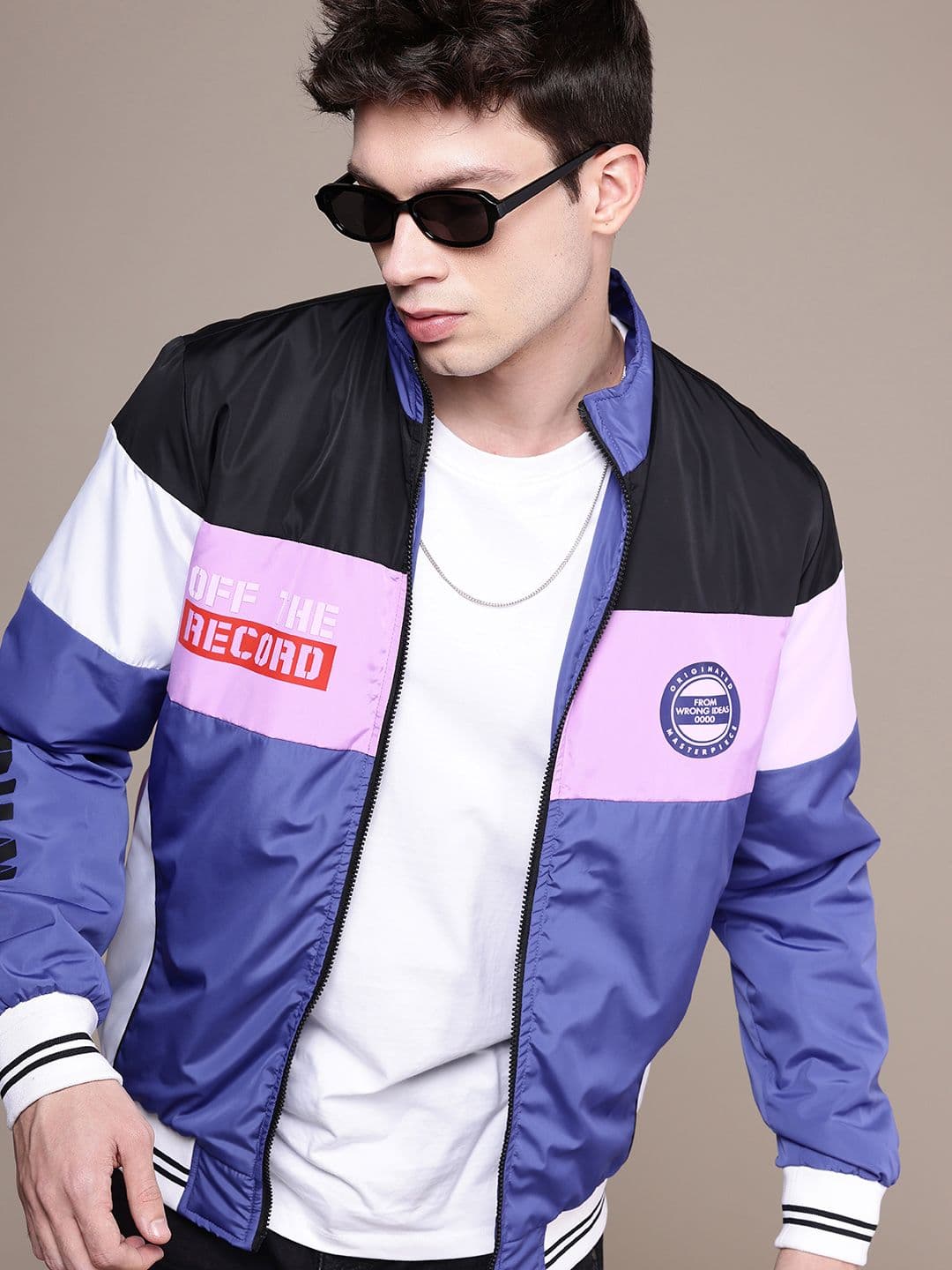 WROGN Colourblocked Bomber Jacket - view 1