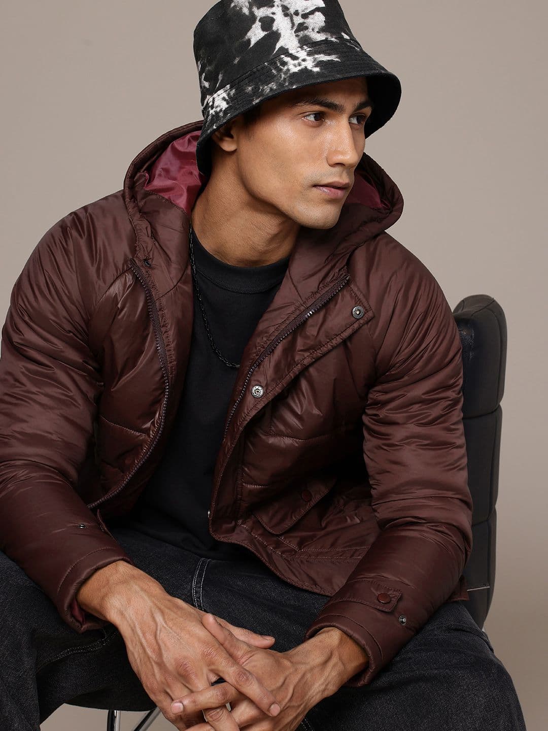 WROGN Hooded Padded Jacket - view 1