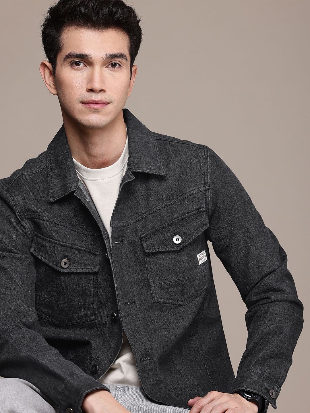 WROGN Pure Cotton Denim Jacket - view 1