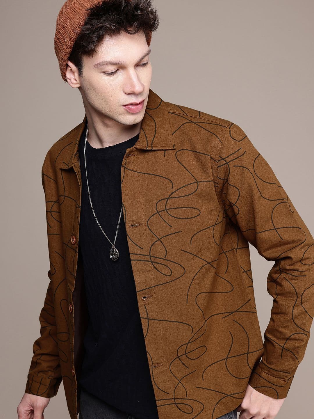 WROGN Comfort Fit Abstract Printed Tailored Jacket - view 1
