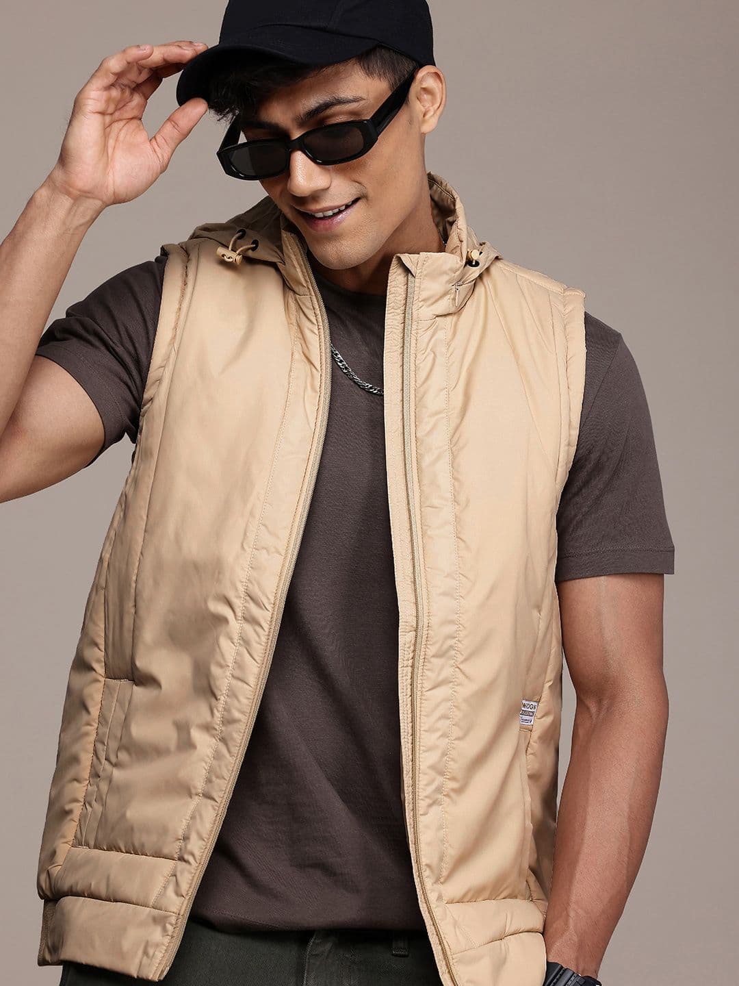 WROGN Mock Collar Padded Jacket - view 1