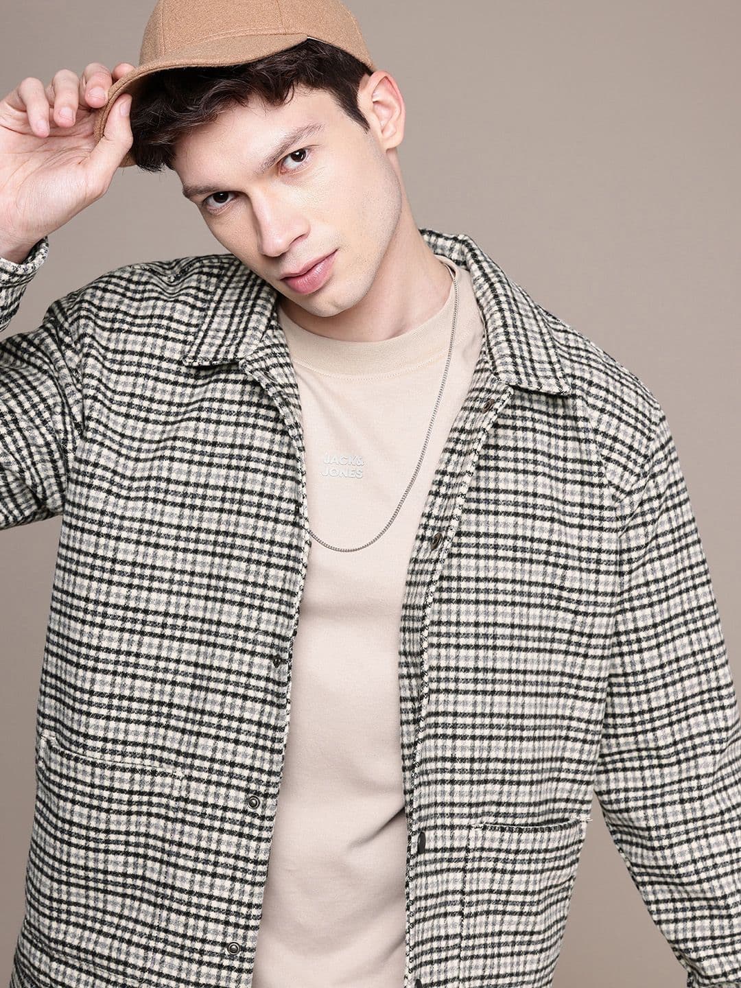 WROGN Checked Comfort Fit Tailored Jacket - view 1