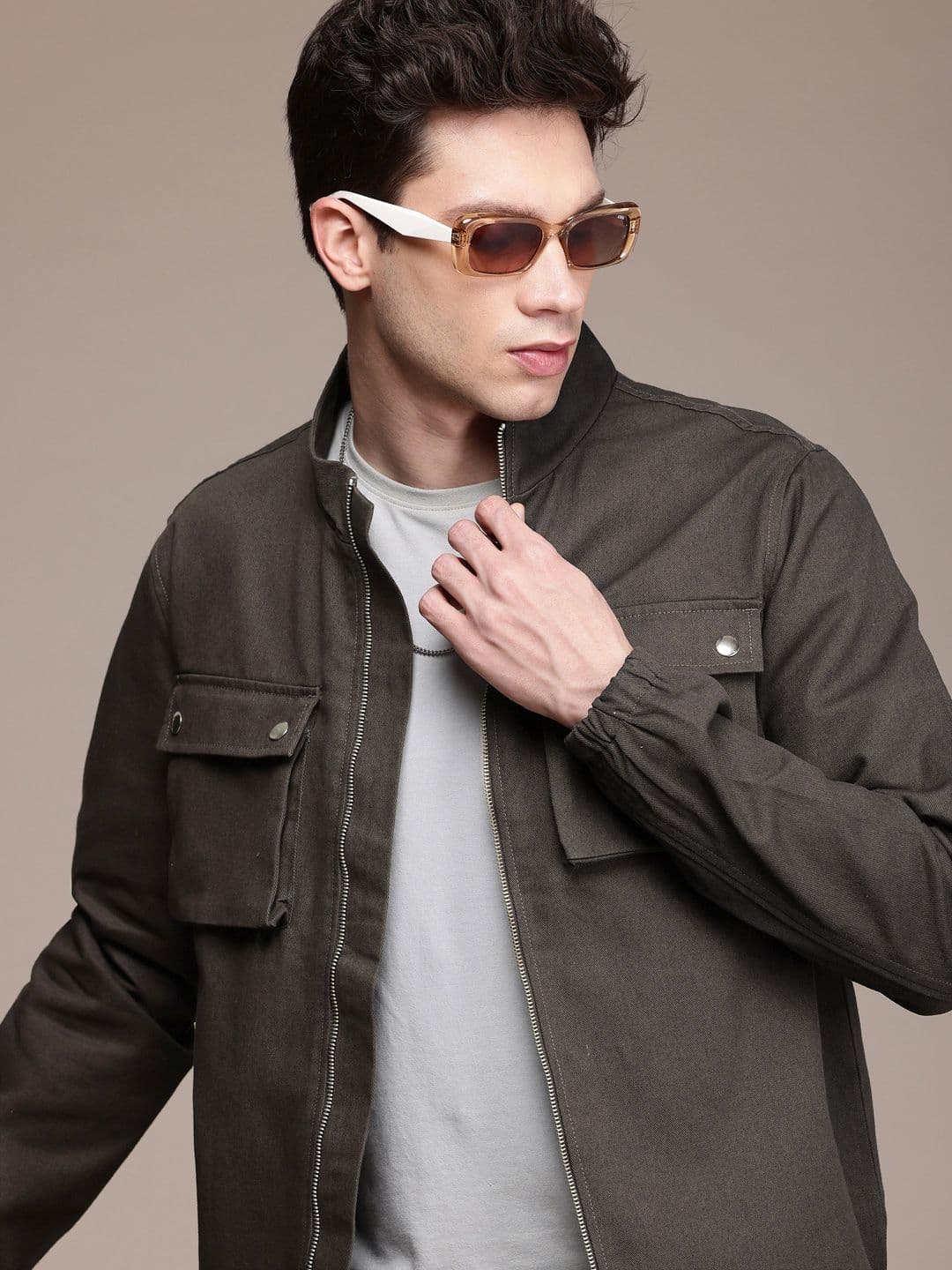WROGN Mock Collar Tailored Jacket - view 1