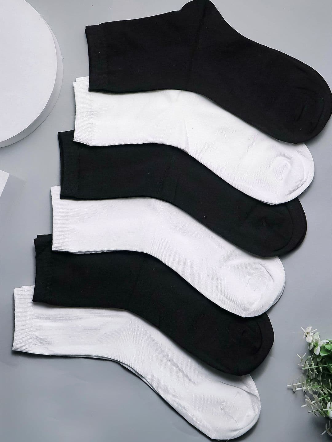 Brauch Pack Of 6 Cotton Calf-Length Socks - view 1
