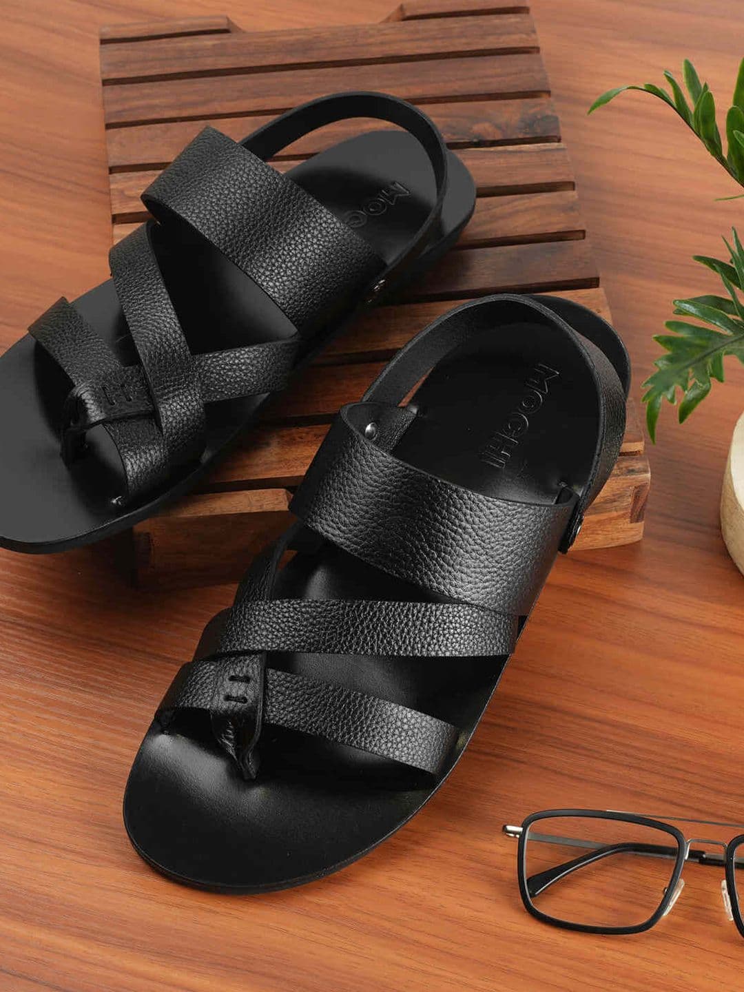 Mochi Men Leather Comfort Sandals - view 1