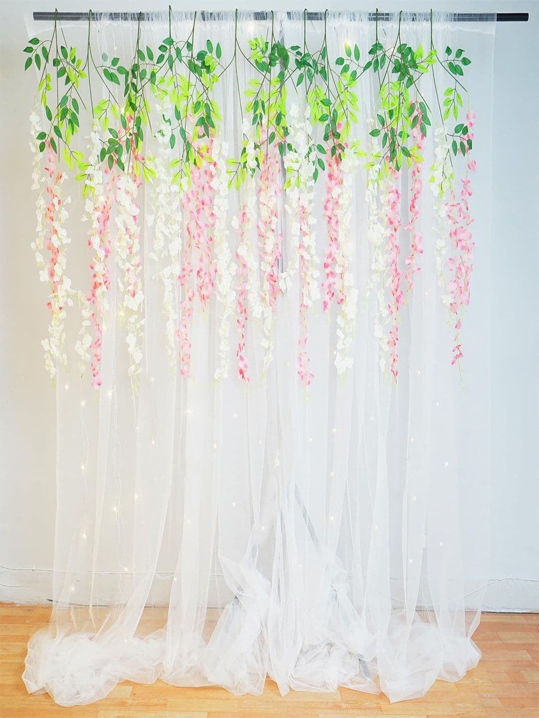 Special You 12 Pcs Light Pink Artificial Wisteria Hanging Garland - view 1