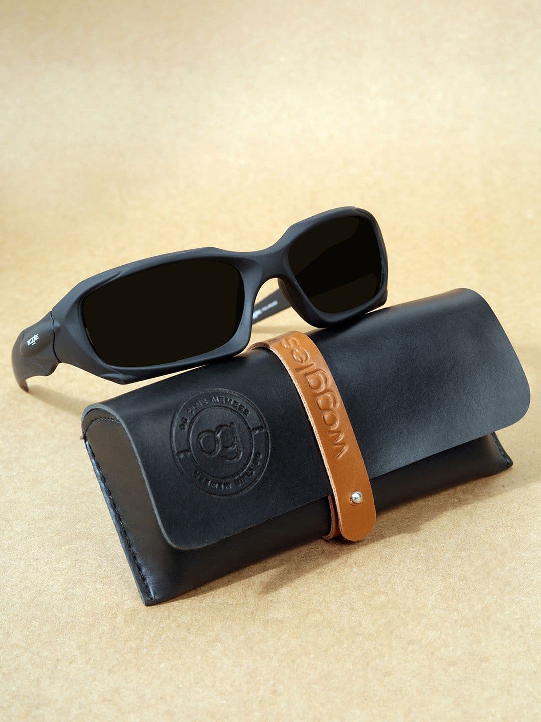 Woggles Unisex Rectangle Sunglasses with Polarised Lens - view 1