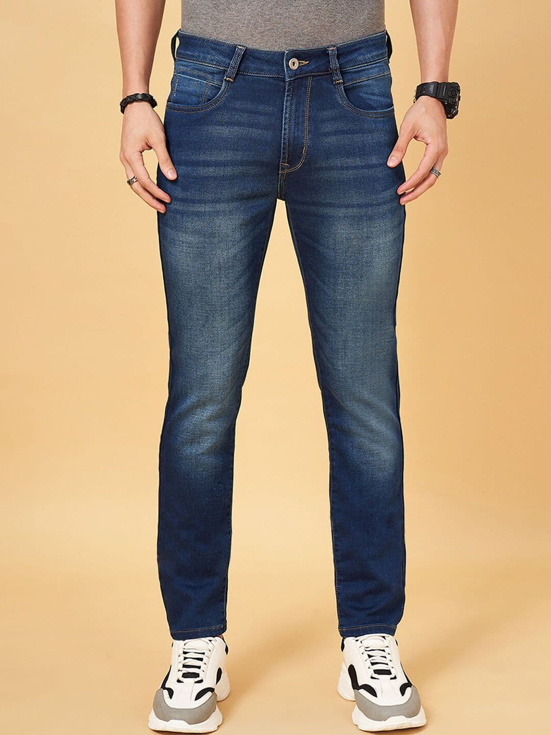 SF JEANS by Pantaloons Men Slim Fit Light Fade Jeans - view 1