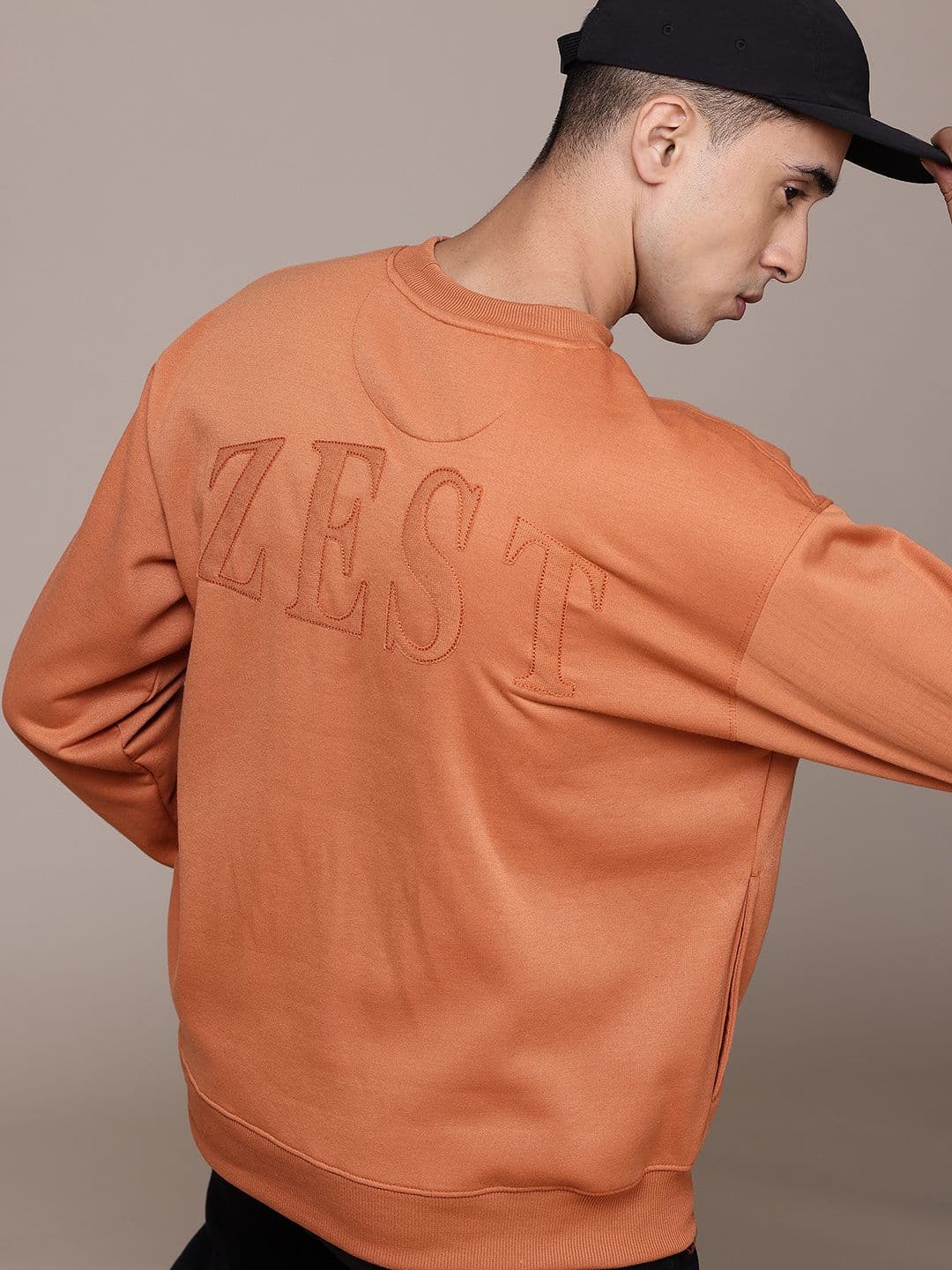 The Roadster Lifestyle Co. Printed Applique Detail Relaxed Fit Sweatshirt - view 1