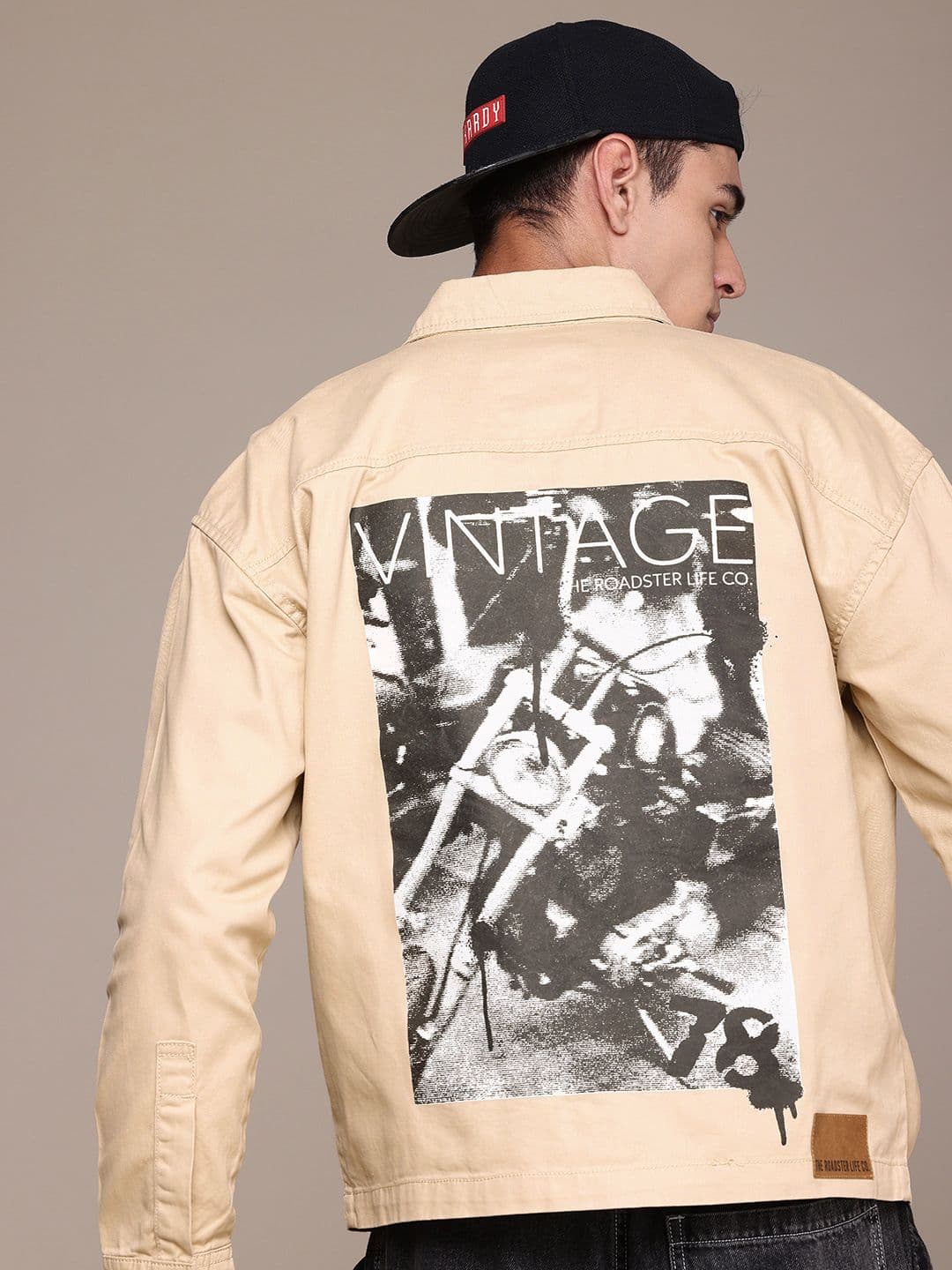 The Roadster Life Co. Graphic Print Pure Cotton Tailored Jacket - view 1