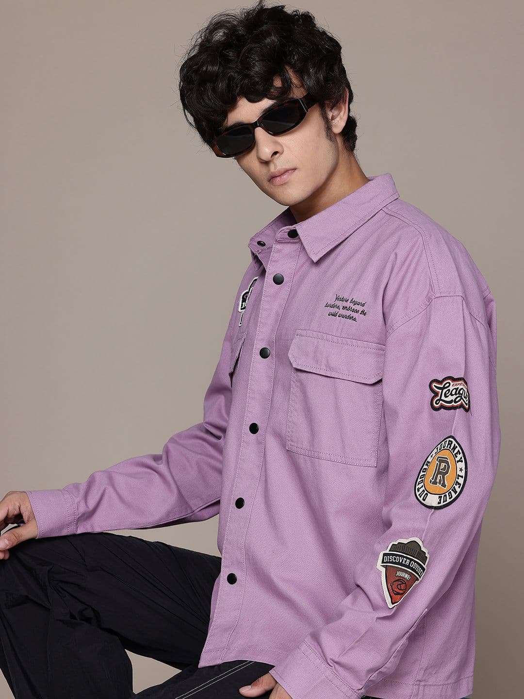 The Roadster Lifestyle Co. Embroidered Twill Tailored Jacket - view 1