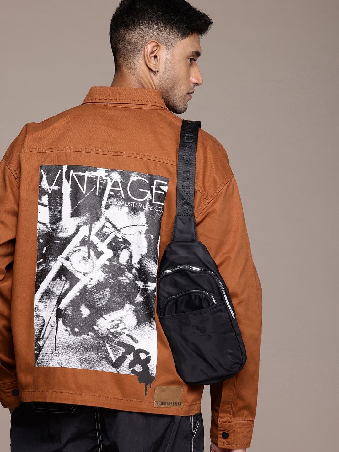 The Roadster Life Co. Pure Cotton Printed Relaxed Fit Tailored Jacket - view 1