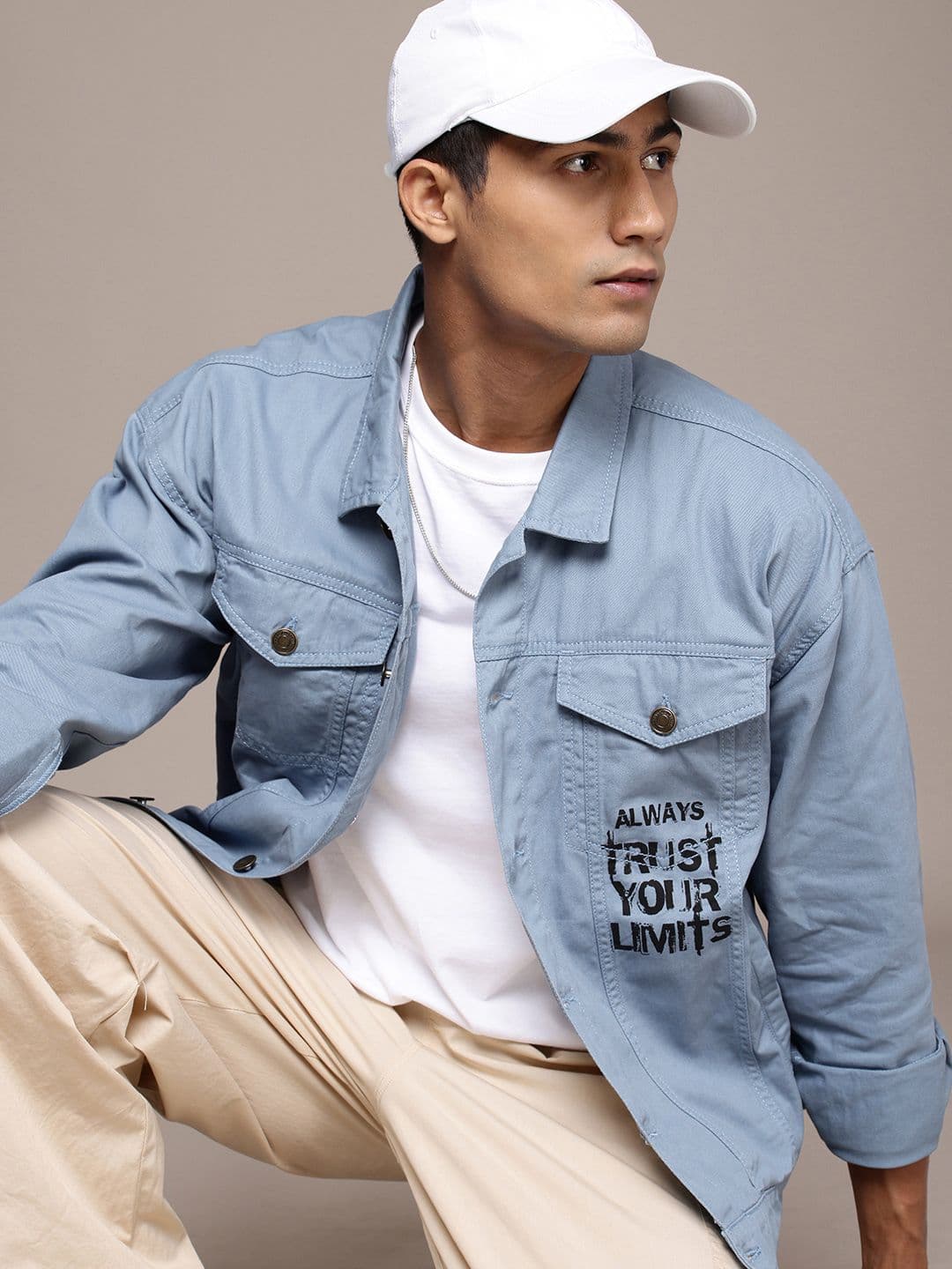 The Roadster Life Co. Printed Pure Cotton Tailored Jacket - view 1