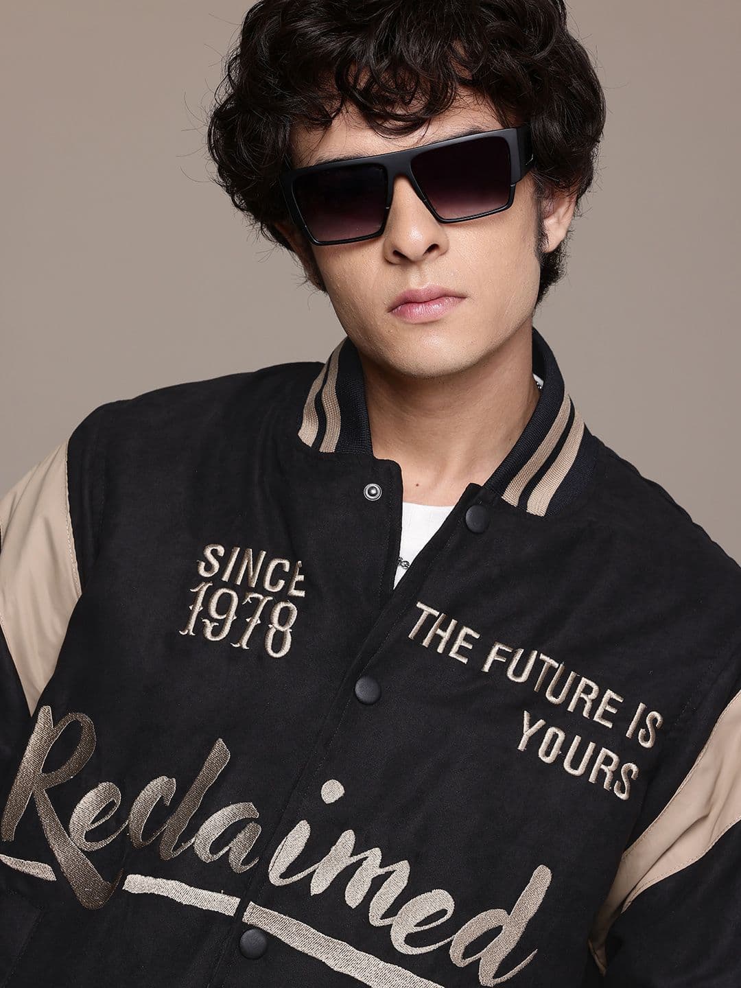 The Roadster Lifestyle Co. Typography Varsity Jacket - view 1