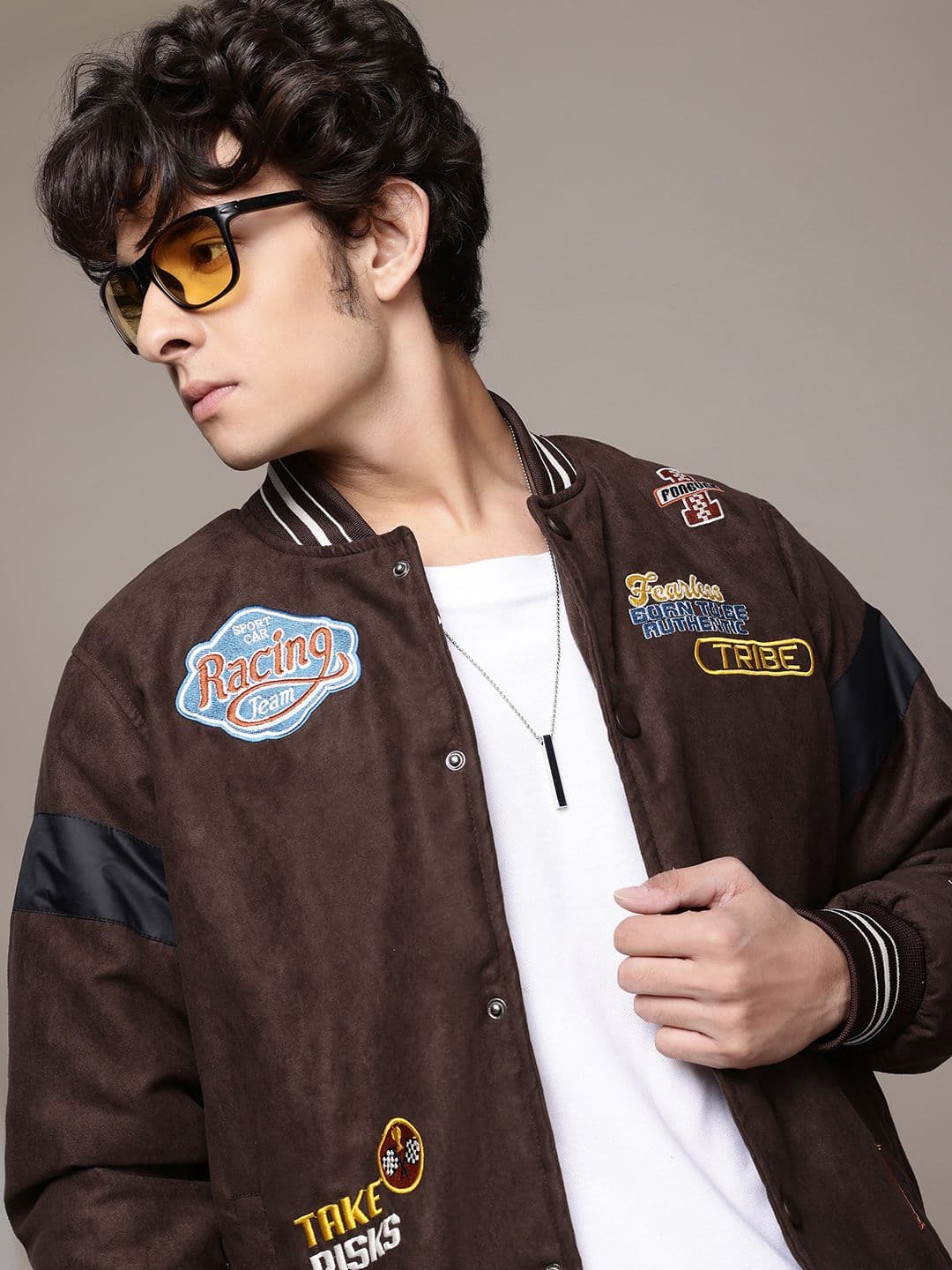 The Roadster Lifestyle Co. Men Applique Bomber Jacket - view 1
