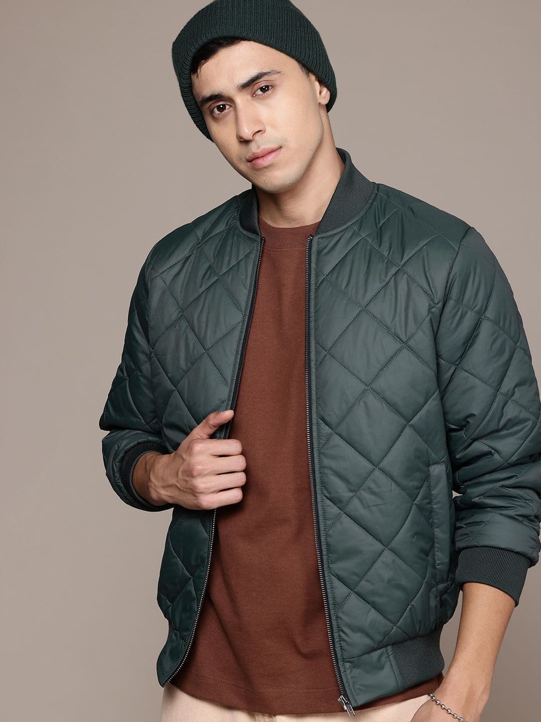 The Roadster Lifestyle Co. Stand Collar Quilted Jacket - view 1