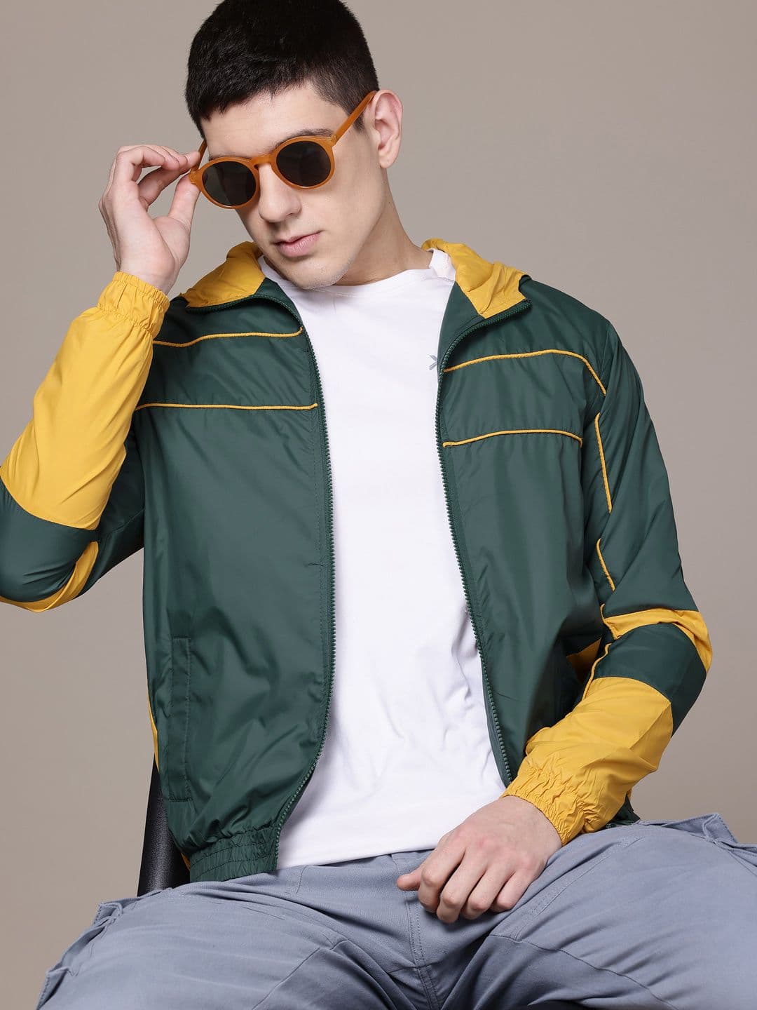 The Roadster Lifestyle Co. Varsity Hooded Tailored Jacket - view 1