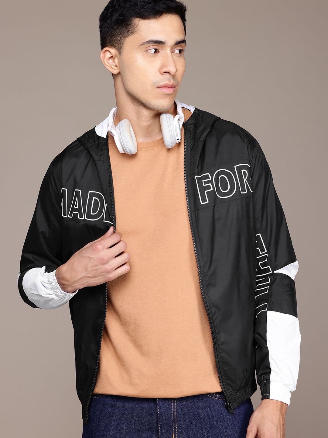 The Roadster Lifestyle Co. Typography Hooded Jacket - view 1