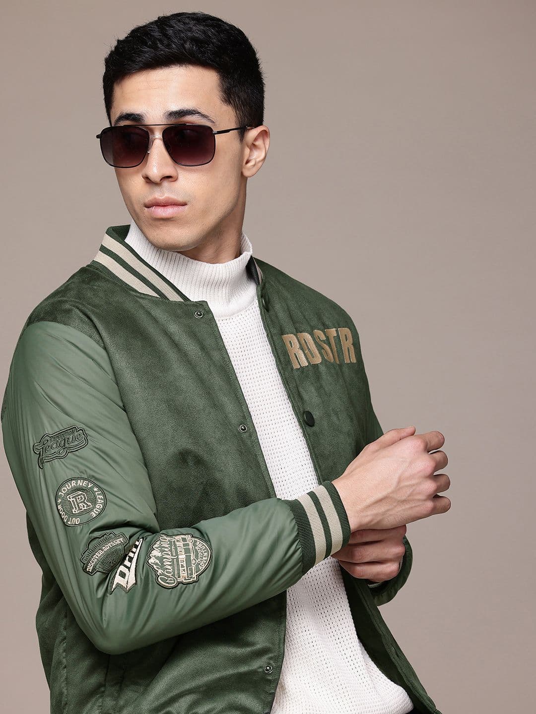 The Roadster Lifestyle Co. Brand Logo Print Bomber Jacket - view 1
