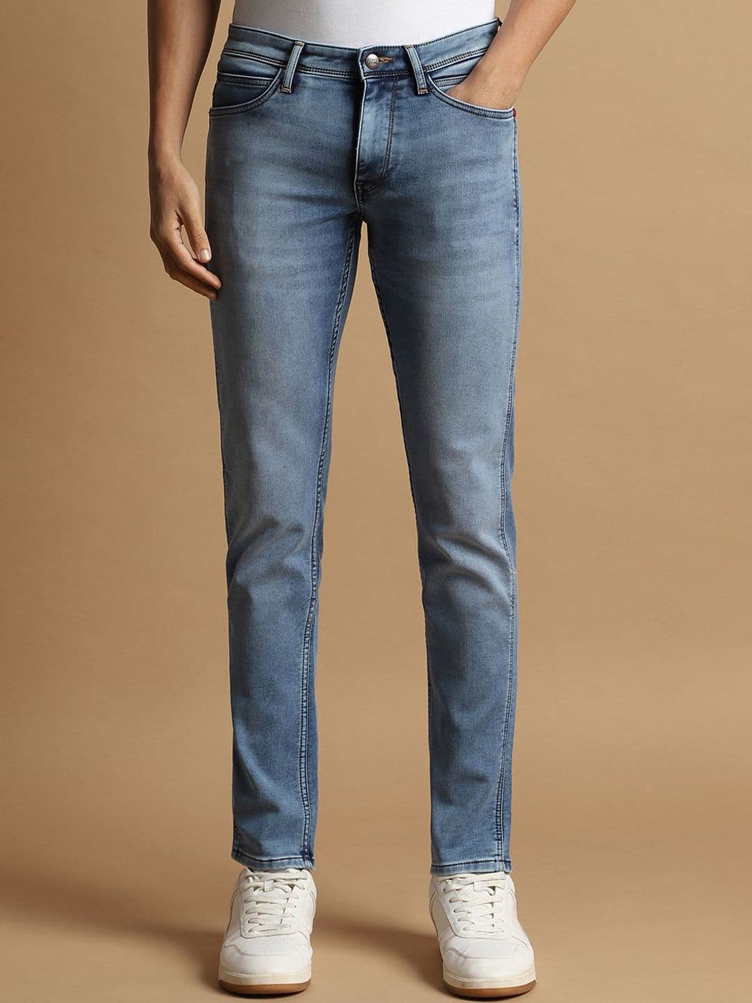 Allen Solly Men Clean Look Light Fade Light Shade Non Stretchable Skinny Fit Jeans - view 1
