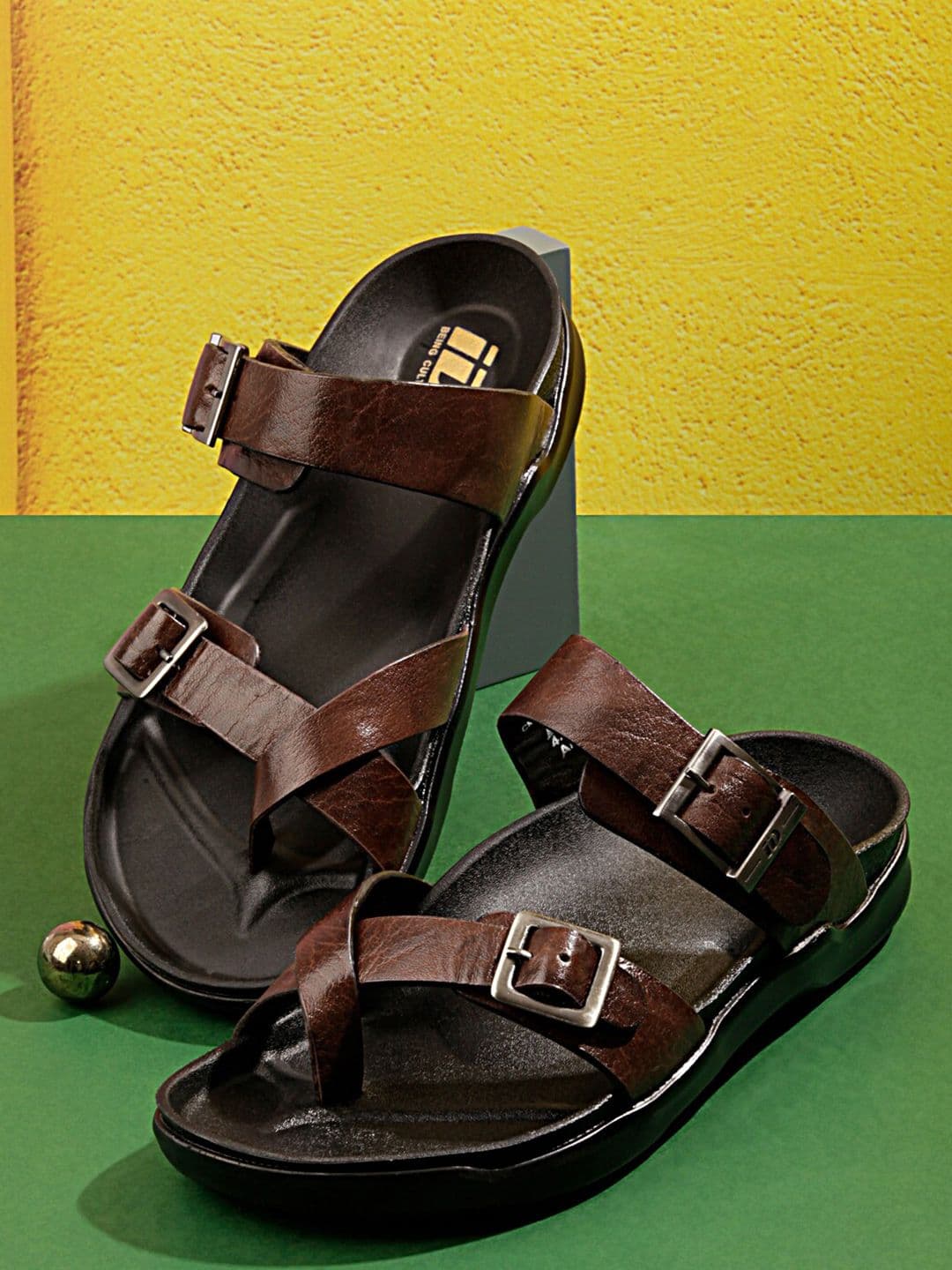ID Men Leather Comfort Sandals - view 1