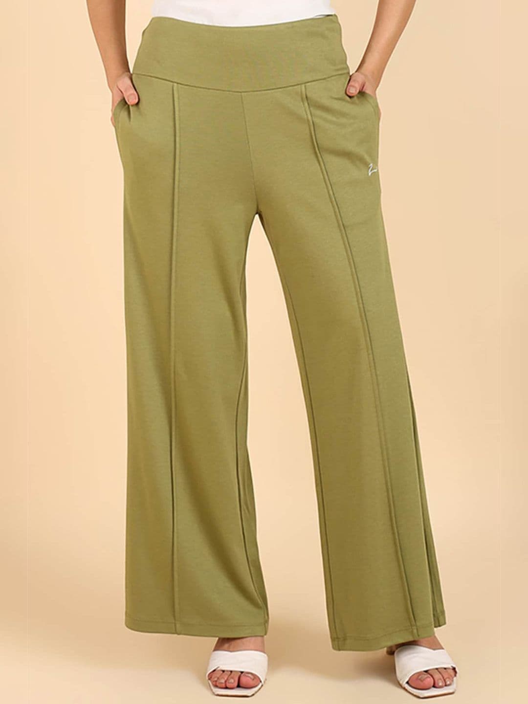 House Of Zelena Women Knitted Maternity Palazzos - view 1