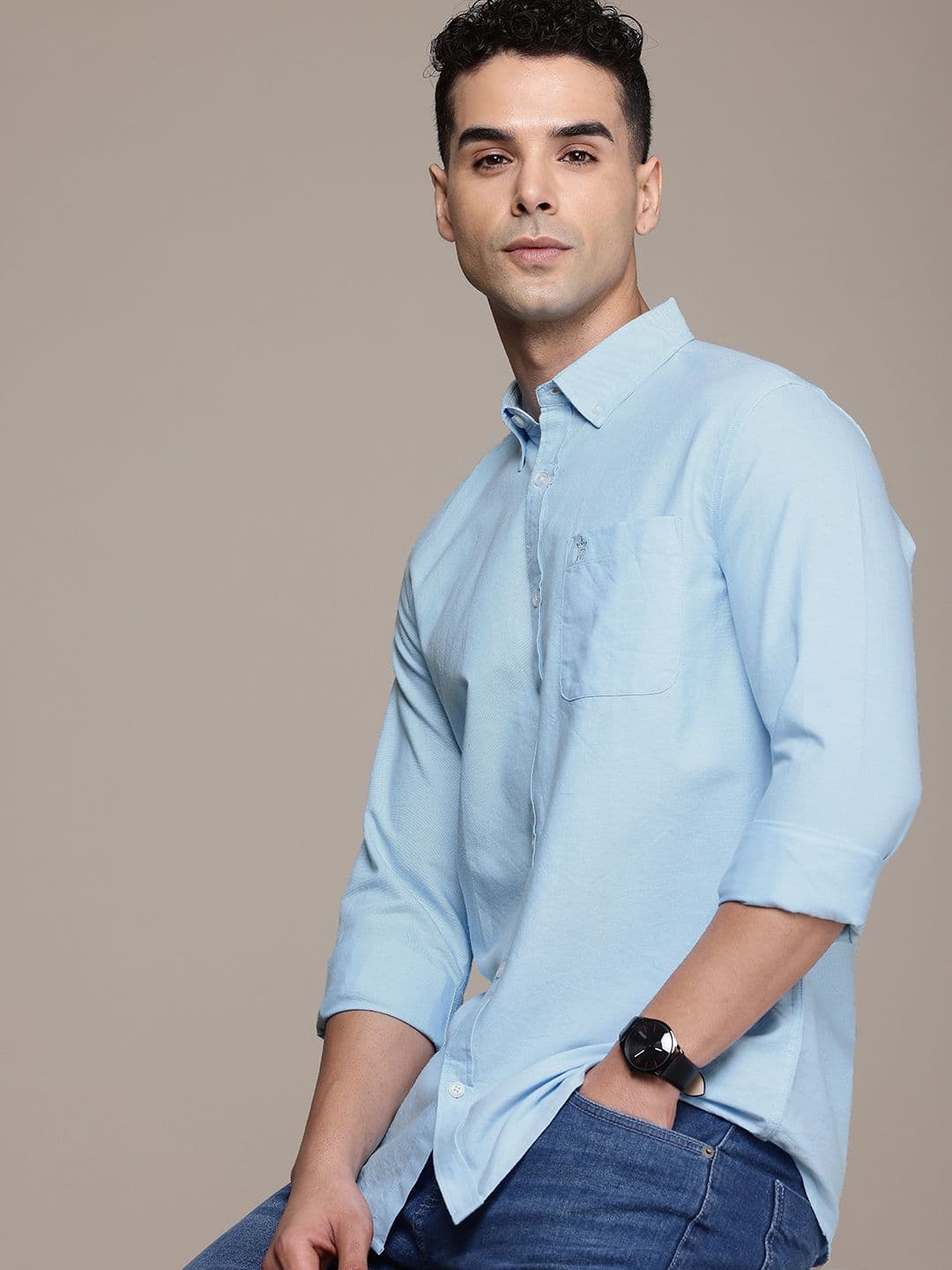 French Connection Men Premium Slim Fit Oxford Cotton Casual Shirt - view 1