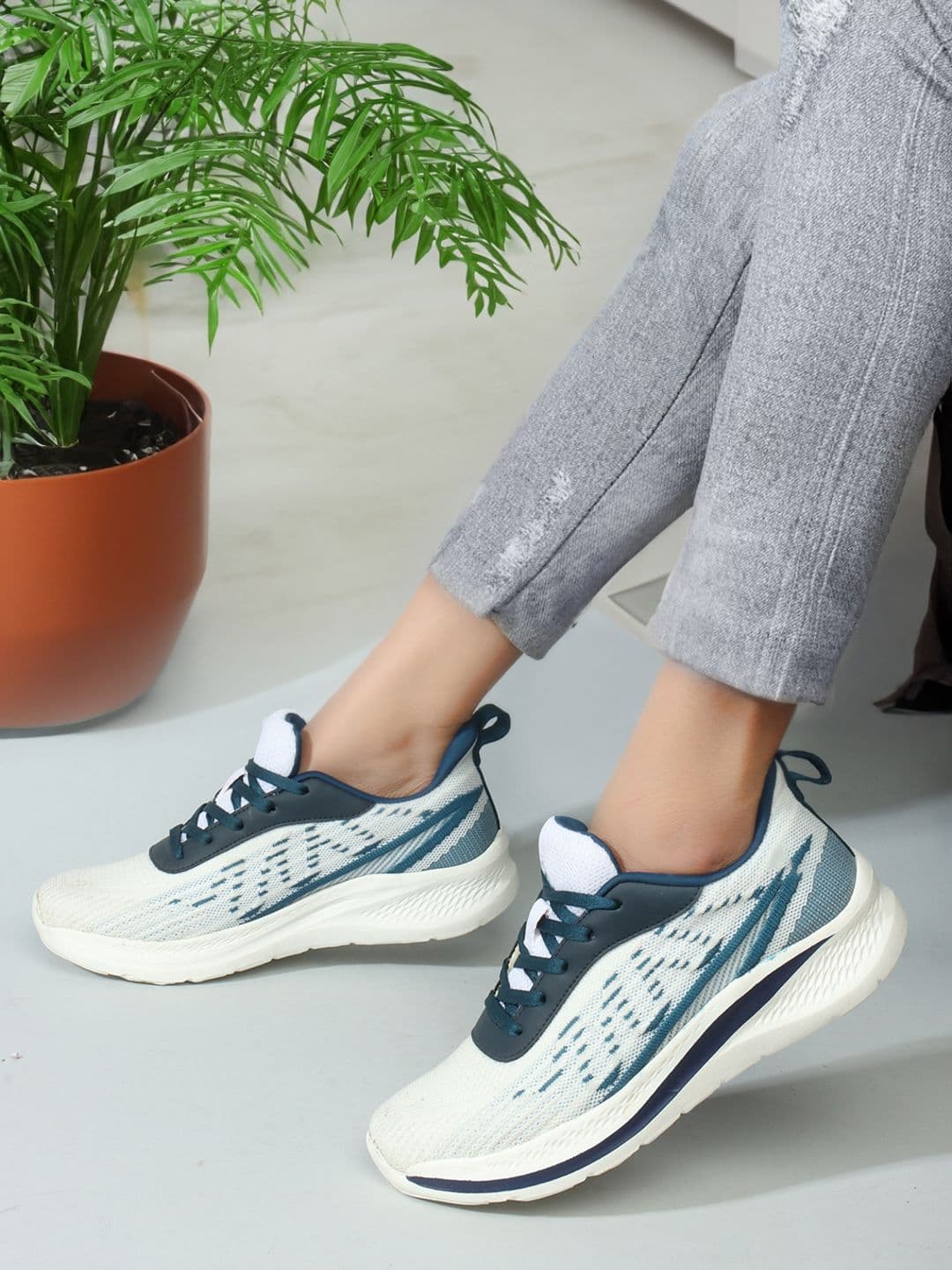 Carlton London sports Women Flyknit Mesh Walking Shoes - view 1