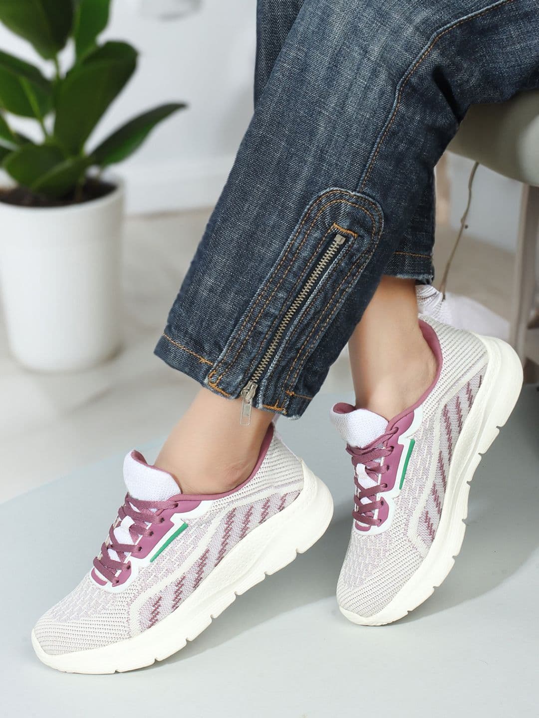 Carlton London sports Women Flyknit Mesh Walking Shoes - view 1