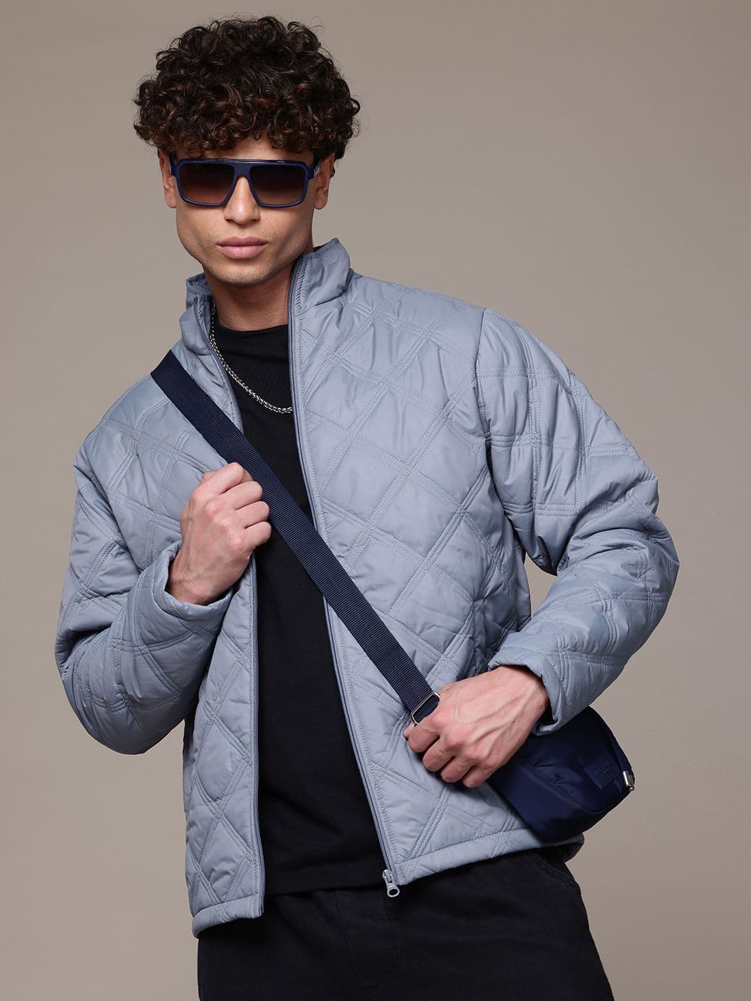 The Roadster Lifestyle Co. Mock Collar Quilted Jacket - view 1