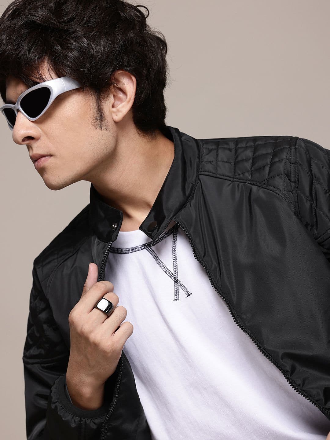 Roadster The Lifestyle Co. Mock Collar Tailored Jacket - view 1