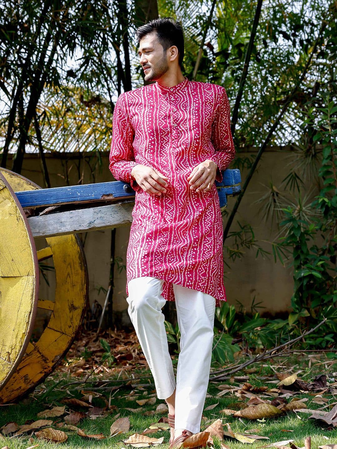FILORI STUDIO Bandhani Printed Regular Long Kurta - view 1