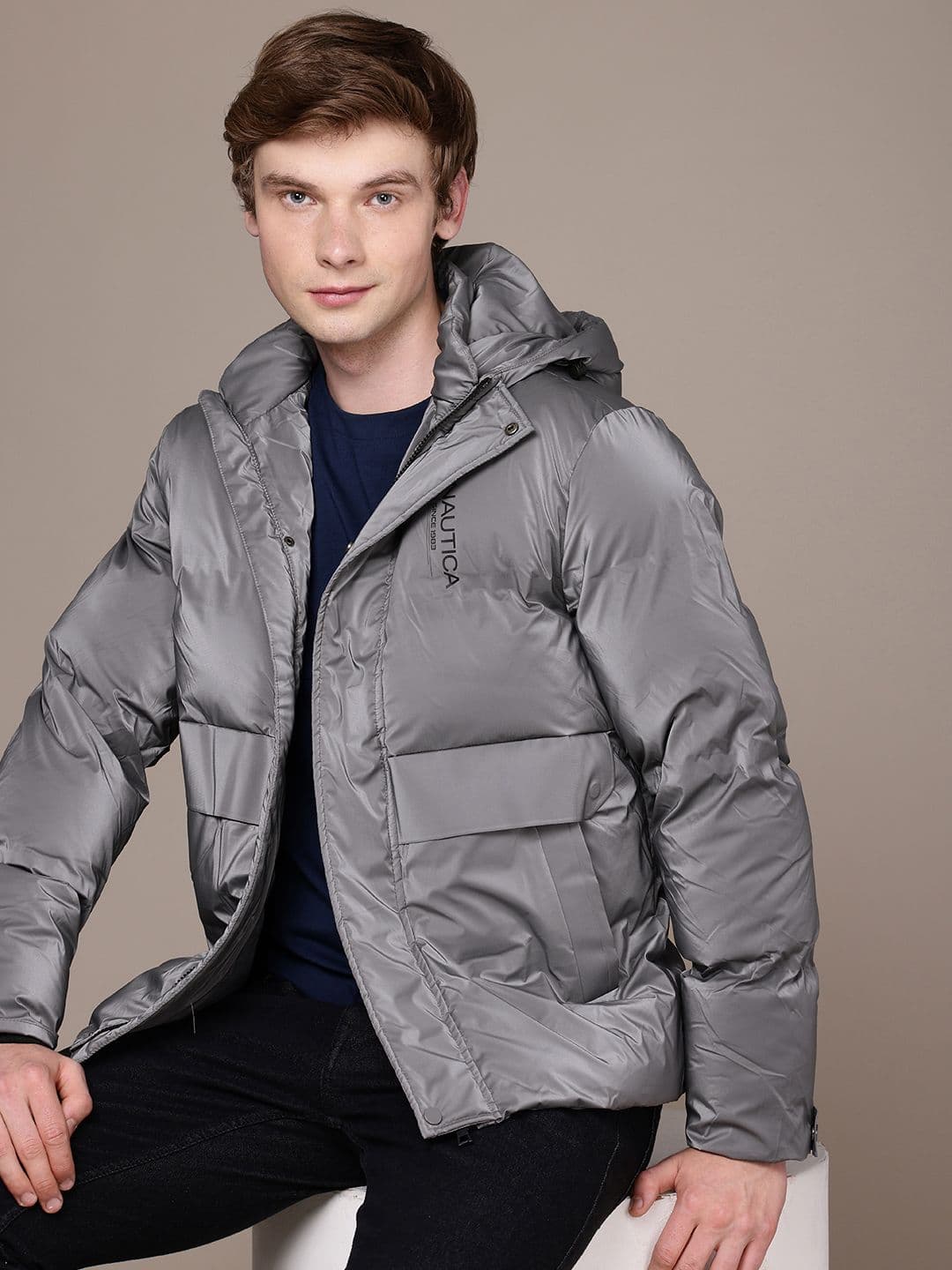 Nautica Hooded Padded Jacket - view 1