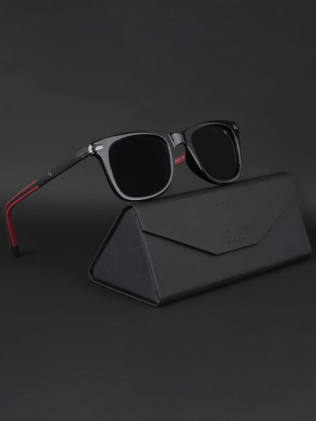 Voyage Unisex Wayfarer Sunglasses with Polarised and UV Protected Lens 1031PMG3966Z - view 1