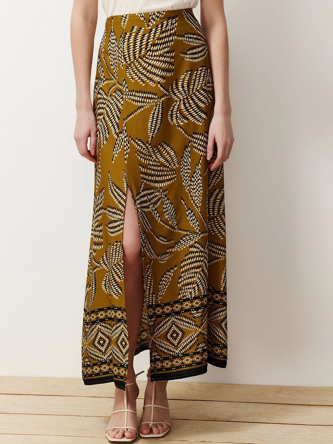 Trendyol Floral Printed A-Line Maxi Skirt - view 1