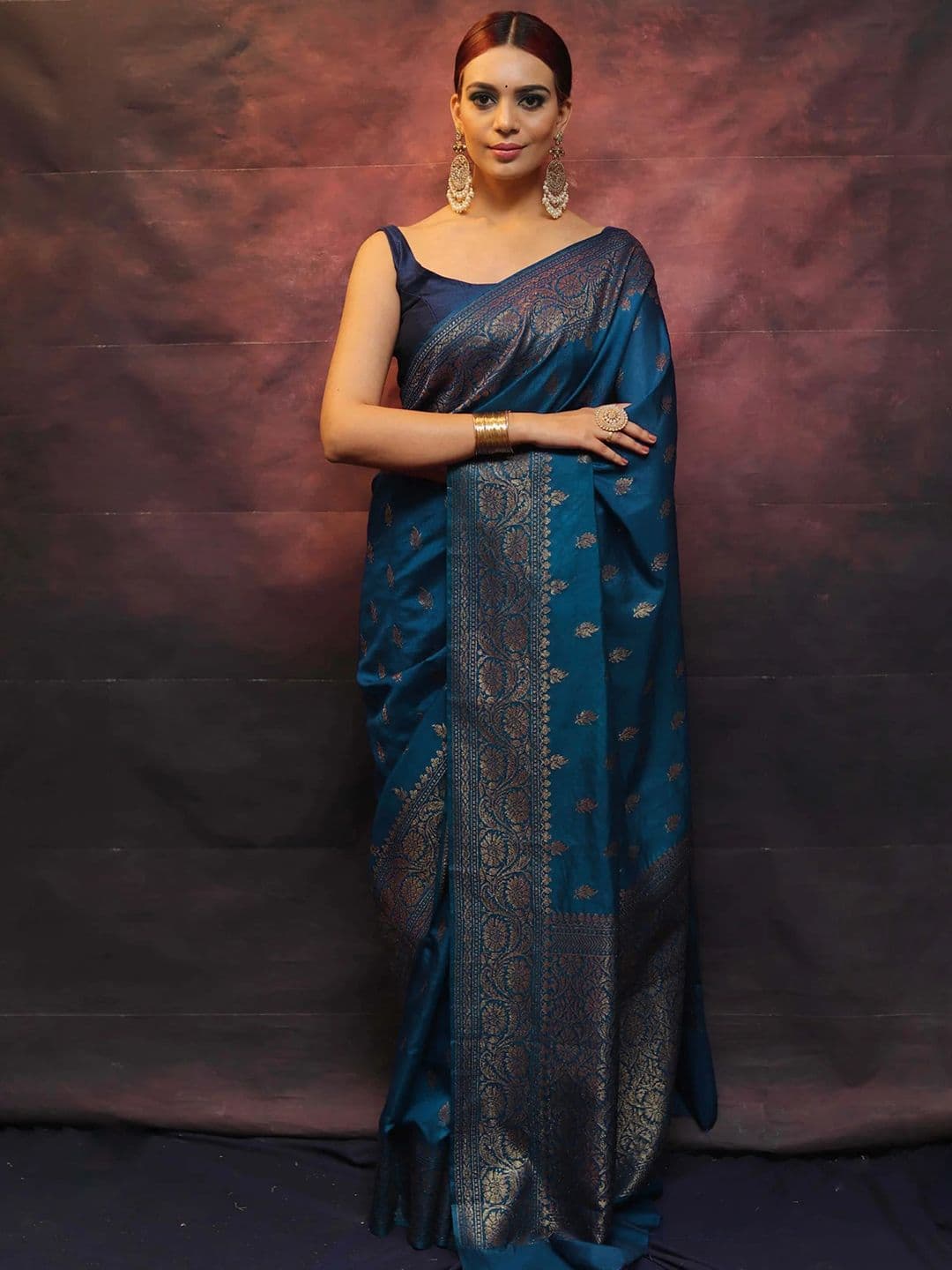 KALINI Woven Design Zari Banarasi Saree - view 1