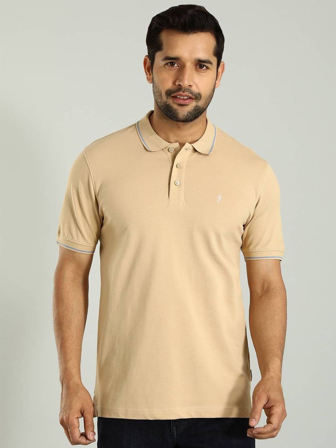 Indian Terrain Polo Collar Cotton T-shirt - view 1