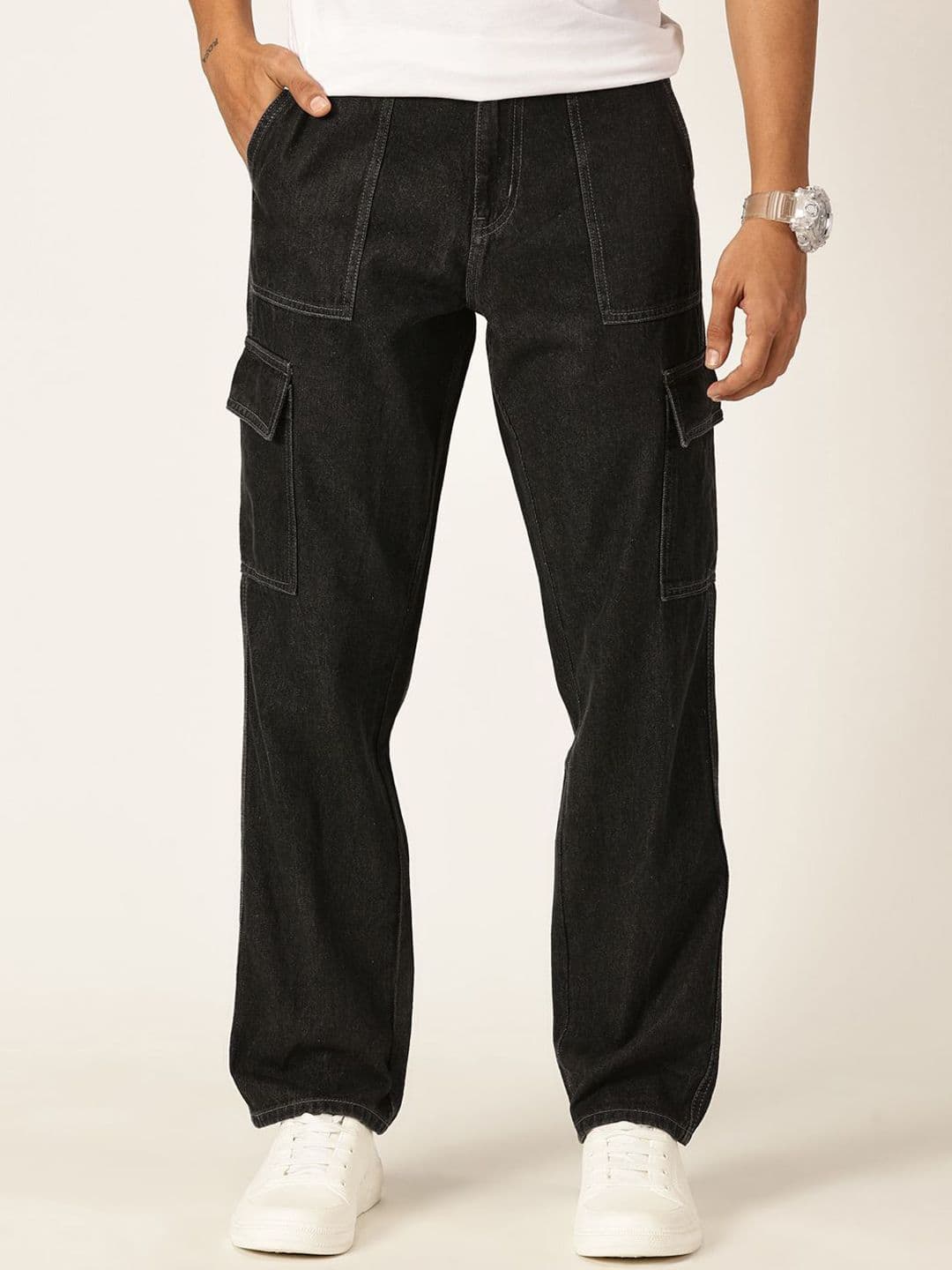 Mast & Harbour Men Smart Relaxed Fit Jeans - view 1