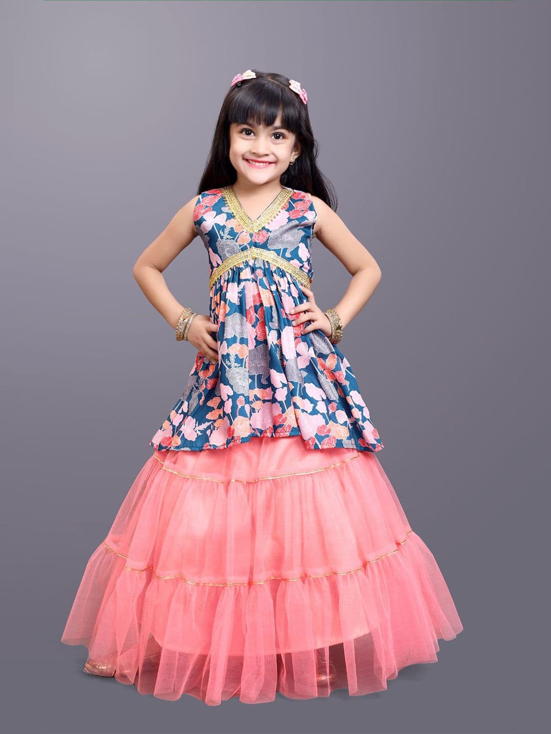 BAESD Girls Printed Ready to Wear Lehenga Choli - view 1