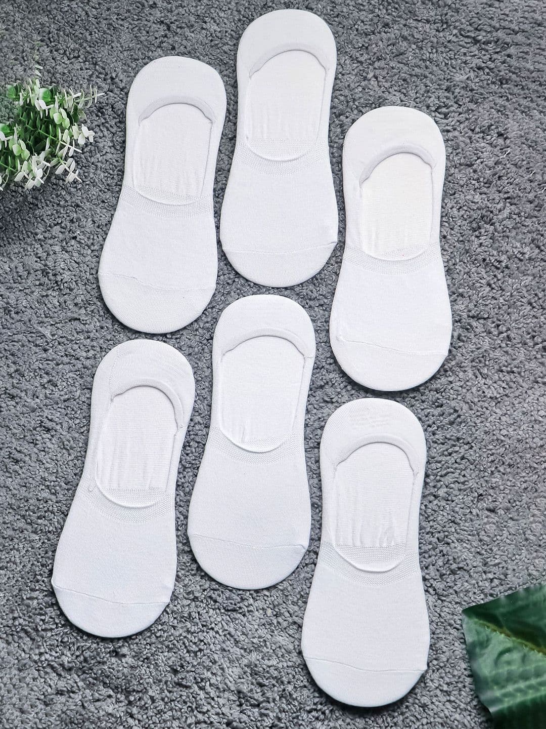 Brauch Men Pack Of 6 Cotton Shoe Liner Socks - view 1